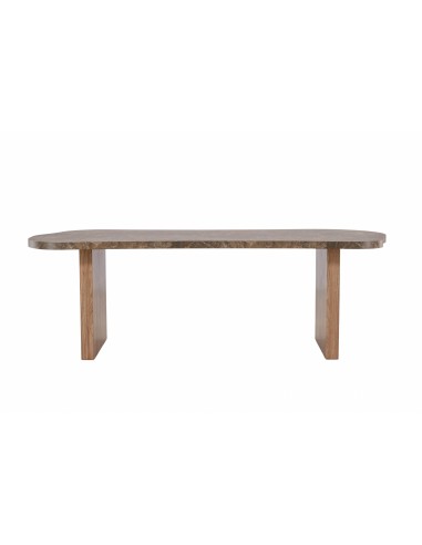 Ovalt matbord Eleonora, 230 × 100 cm, Brun