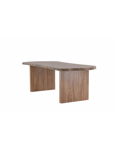 Ovalt matbord Eleonora, 230 × 100 cm, Brun