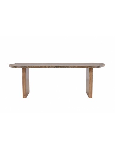 Ovalt matbord Eleonora, 230 × 100 cm, Brun