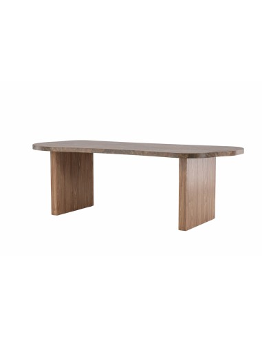 Ovalt matbord Eleonora, 230 × 100 cm, Brun
