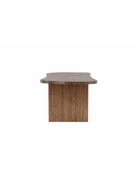 Ovalt matbord Eleonora, 230 × 100 cm, Brun