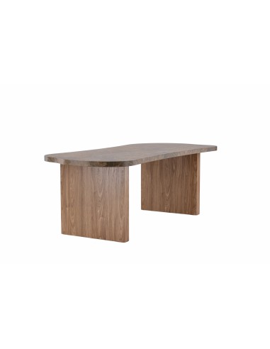 Ovalt matbord Eleonora, 230 × 100 cm, Brun
