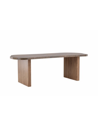 Ovalt matbord Eleonora, 230 × 100 cm, Brun