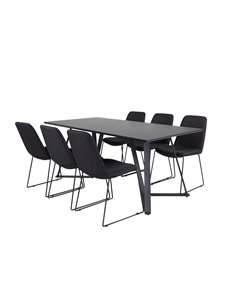 Matgrupp Marina med Muce matstolar, 180 × 90 cm 2