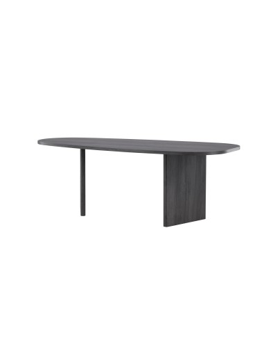 Ovalt matbord Grönvik, 220 × 100 cm, Svart