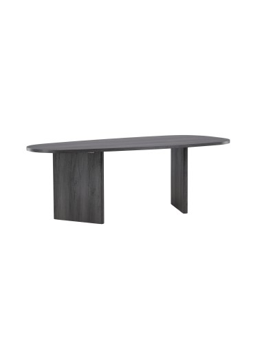 Ovalt matbord Grönvik, 220 × 100 cm, Svart