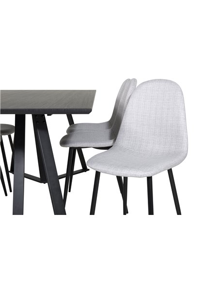 Matgrupp Marina med Polar matstolar, 180 × 90 cm