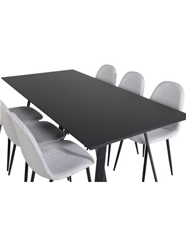 Matgrupp Marina med Polar matstolar, 180 × 90 cm