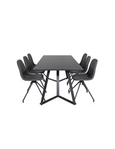Matgrupp Marina med Polar matstolar, 180 × 90 cm