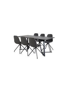 Matgrupp Marina med Polar matstolar, 180 × 90 cm 2