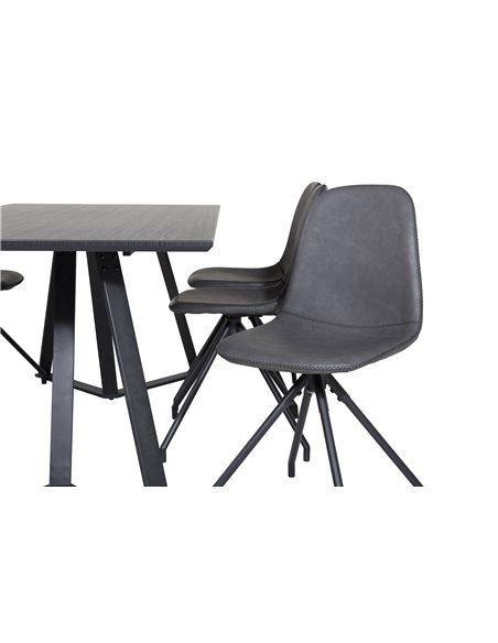 Matgrupp Marina med Polar matstolar, 180 × 90 cm