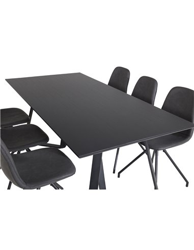 Matgrupp Marina med Polar matstolar, 180 × 90 cm