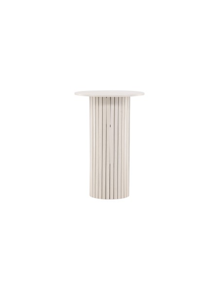 Matbord Härön, Ø70 cm, Vitlaserad