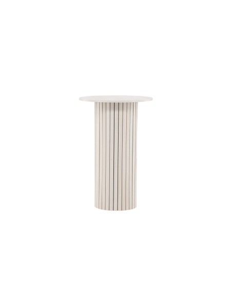 Matbord Härön, Ø70 cm, Vitlaserad