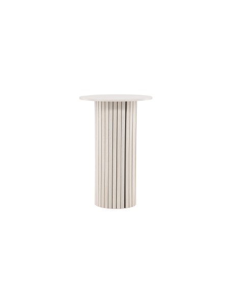 Matbord Härön, Ø70 cm, Vitlaserad
