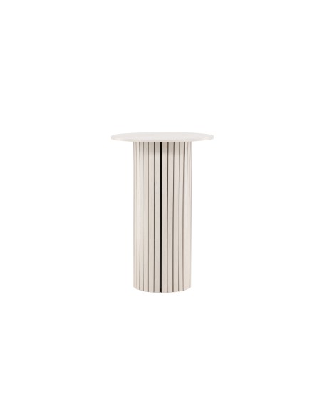 Matbord Härön, Ø70 cm, Vitlaserad