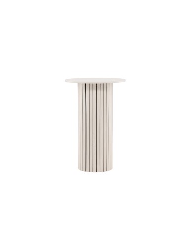 Matbord Härön, Ø70 cm, Vitlaserad