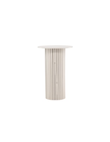 Matbord Härön, Ø70 cm, Vitlaserad