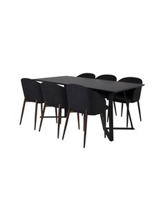 Matgrupp Marina med Arch matstolar, 180 × 90 cm 2