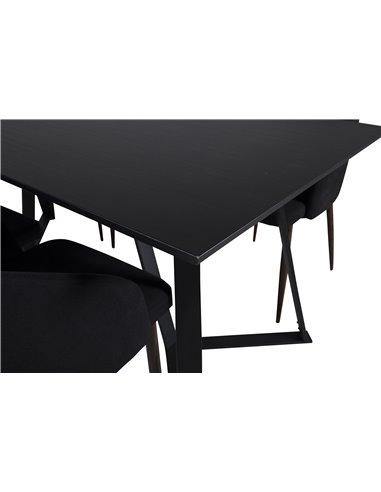 Matgrupp Marina med Arch matstolar, 180 × 90 cm