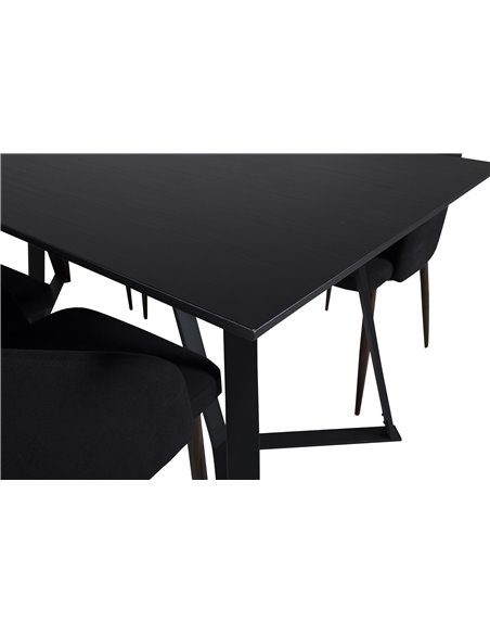 Matgrupp Marina med Arch matstolar, 180 × 90 cm