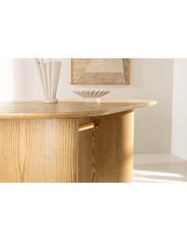 Ovalt matbord Isolde, 180 × 90 cm, Natur