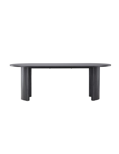 Runt matbord Grundsund, 220 × 100 cm, Svart