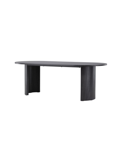 Runt matbord Grundsund, 220 × 100 cm, Svart