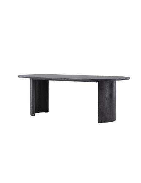 Runt matbord Grundsund, 220 × 100 cm, Svart