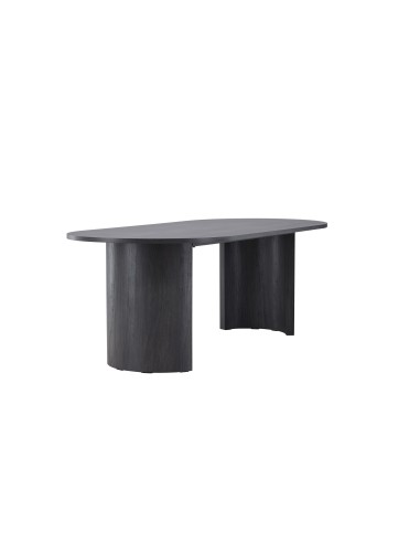 Runt matbord Grundsund, 220 × 100 cm, Svart