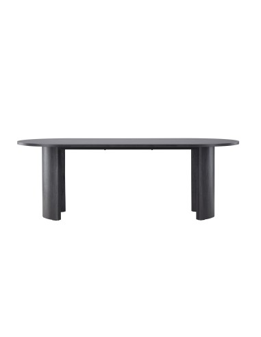 Runt matbord Grundsund, 220 × 100 cm, Svart