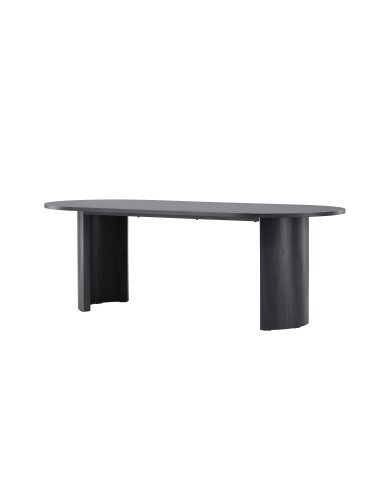 Runt matbord Grundsund, 220 × 100 cm, Svart