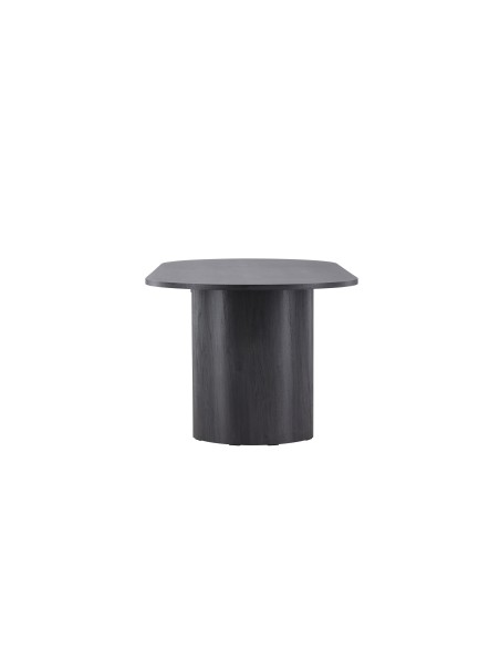 Runt matbord Grundsund, 220 × 100 cm, Svart