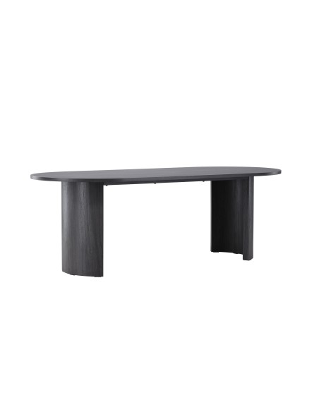 Runt matbord Grundsund, 220 × 100 cm, Svart