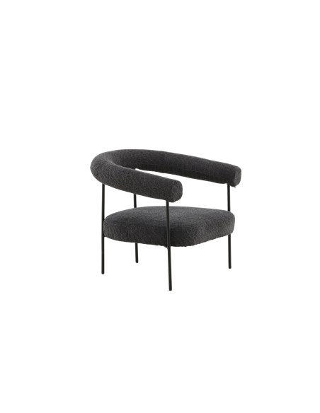 Fåtölj Hökåsen x Josefin Lustig, 88 × 81 cm, Dark Grey