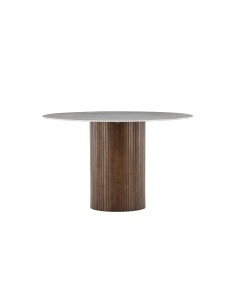 Runt matbord Austin, Ø120 cm, Mocca