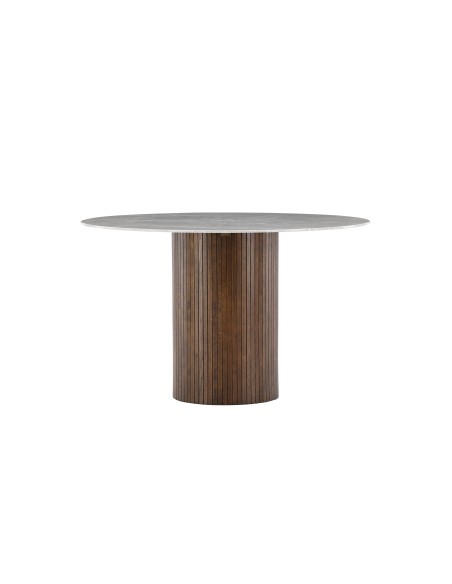 Runt matbord Austin, Ø120 cm, Mocca