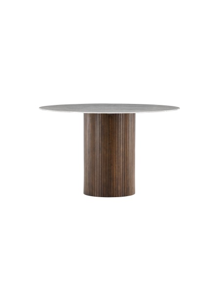 Runt matbord Austin, Ø120 cm, Mocca