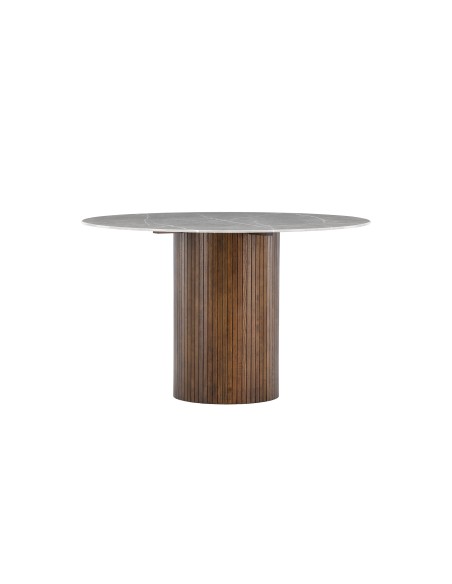 Runt matbord Austin, Ø120 cm, Mocca