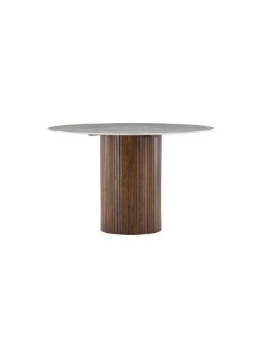 Runt matbord Austin, Ø120 cm, Mocca
