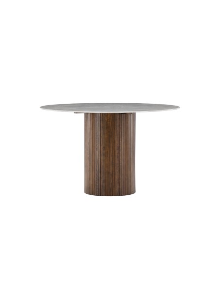 Runt matbord Austin, Ø120 cm, Mocca