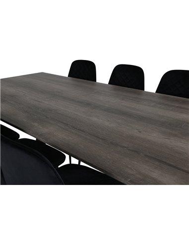 Matgrupp Marina med Polar matstolar, 180 × 90 cm