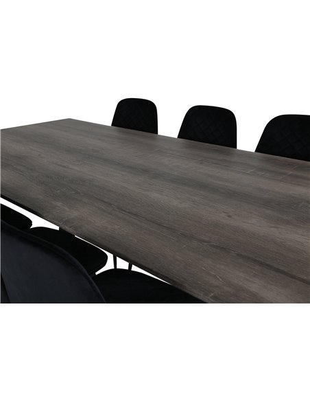 Matgrupp Marina med Polar matstolar, 180 × 90 cm