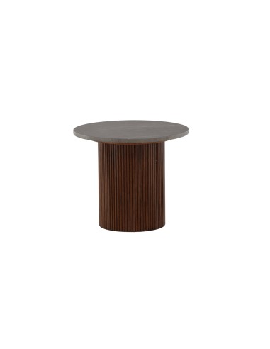 Runt sidobord Härön Bord, Ø52 cm, Walnut