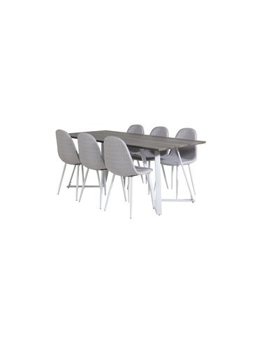 Matgrupp Marina med Polar matstolar, 180 × 90 cm