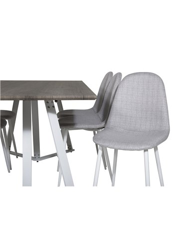 Matgrupp Marina med Polar matstolar, 180 × 90 cm