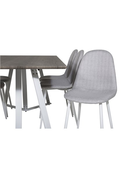 Matgrupp Marina med Polar matstolar, 180 × 90 cm