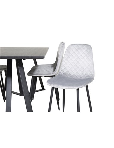 Matgrupp Marina med Polar matstolar, 180 × 90 cm