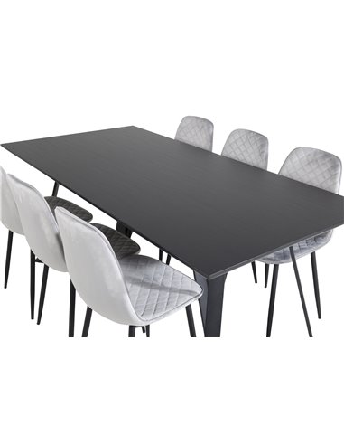Matgrupp Marina med Polar matstolar, 180 × 90 cm