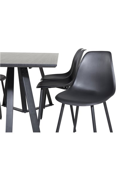 Matgrupp Marina med Polar matstolar, 180 × 90 cm